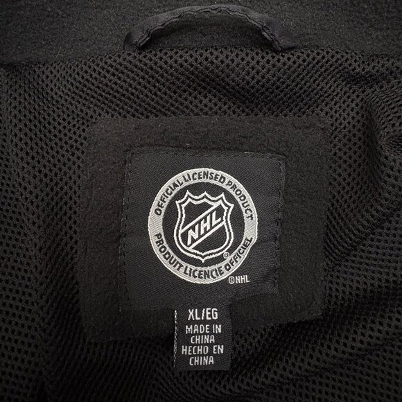 Boston Bruins NHL Hockey Full Zip Fleece Jacket Embroidered Black Yellow Unisex - Picture 8 of 10